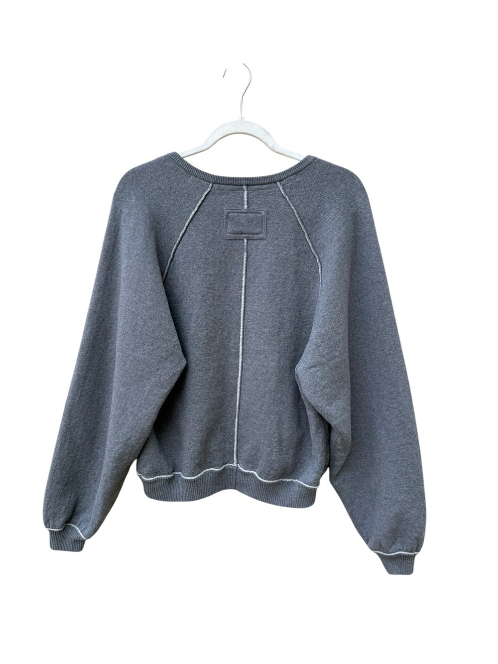 We The Free Gray Scoop Neck Pullover - Picture 2 of 4